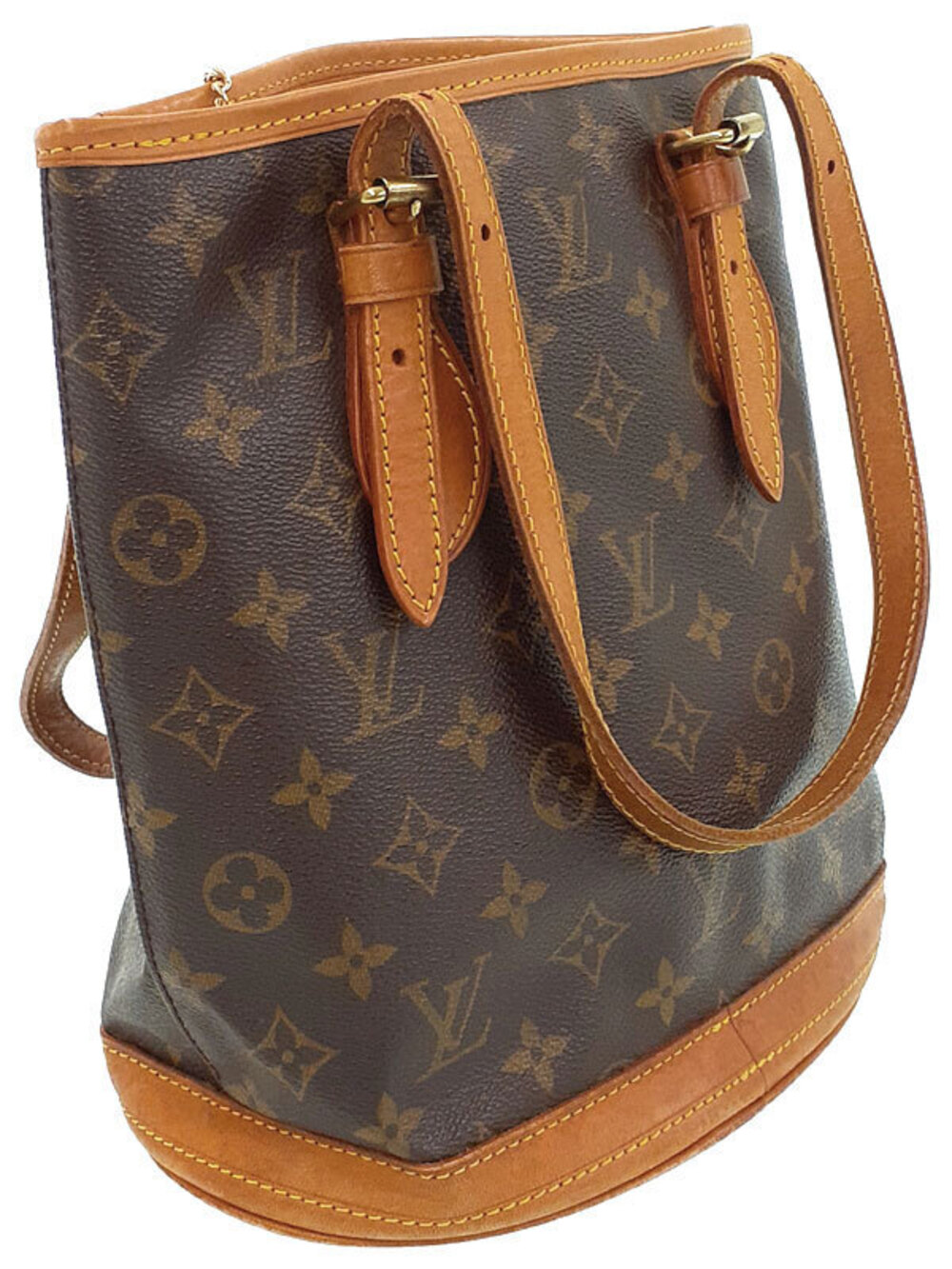 Louis Vuitton Bag Shoulder Bucket Monogram Brown